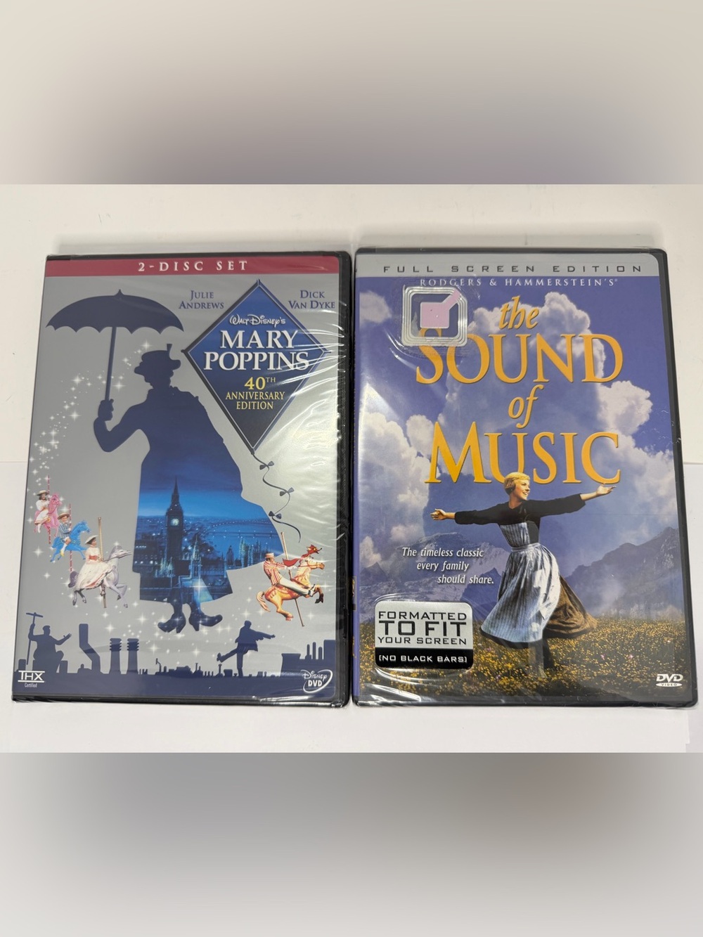 Julie Andrews DVD Set Mary Poppins 40th Anniversary & The Sound of Music DVD